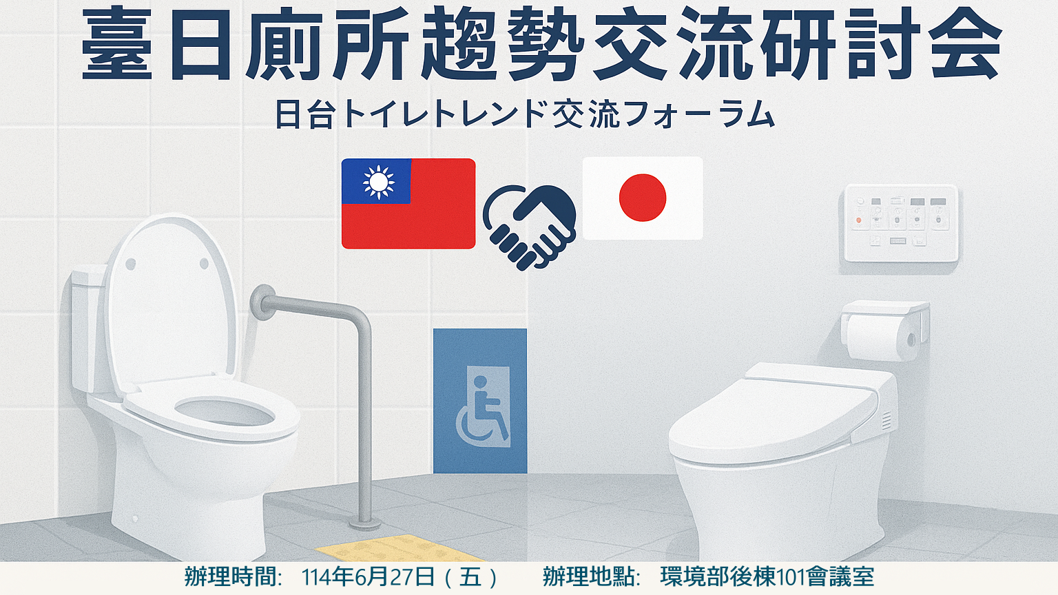 臺日廁所趨勢交流研討會 20250627環境部後棟101會議室
