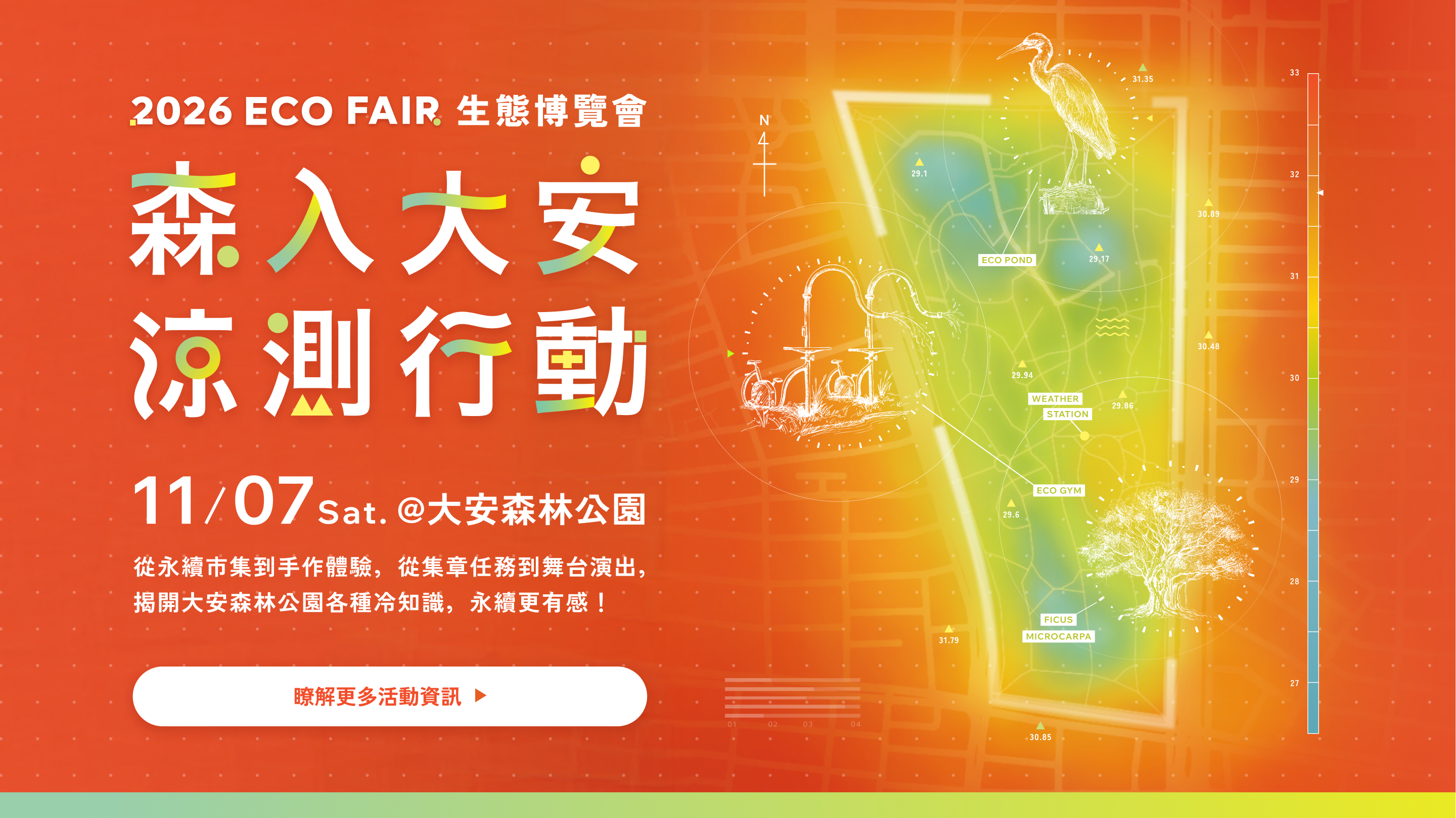 2026大安森林公園 ECO FAIR  生態博覽會 11月7日 要登場嚕!!歡迎來官網先睹為快!!